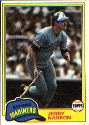 1981 Topps Baseball Cards      637     Jerry Narron